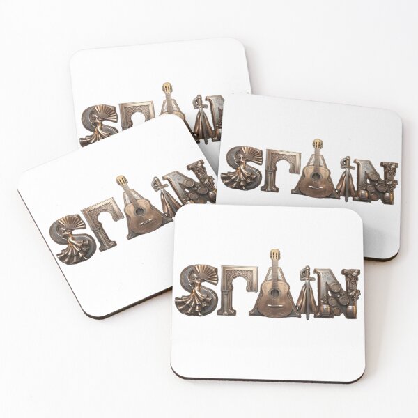 Item preview, SPAIN – Artistic Typography Inspired by Spanish Culture & Heritage designed and sold by VladisWorld.