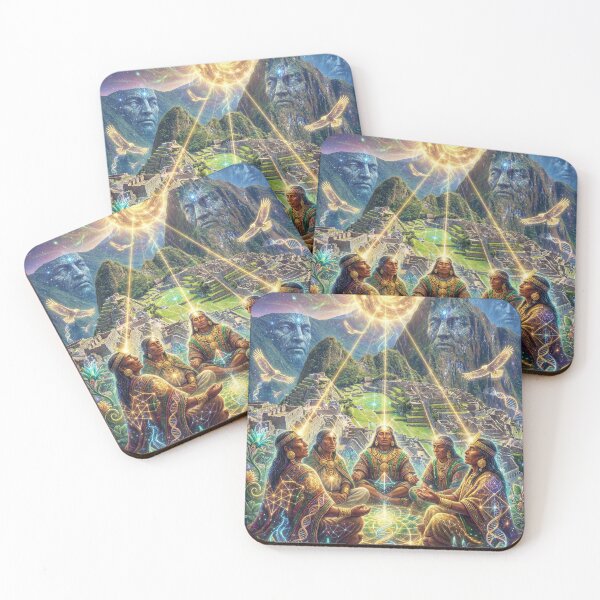 Item preview, Machu Picchu Visionary World Shamanic Psichedellic designed and sold by RoninGangStudio.