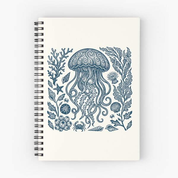 Item preview, Jellyfish Retro Sea Jellies Nautical Oceancore  designed and sold by Y-Vibes.