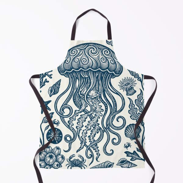 Item preview, Jellyfish Retro Sea Jellies Nautical Oceancore designed and sold by Y-Vibes.