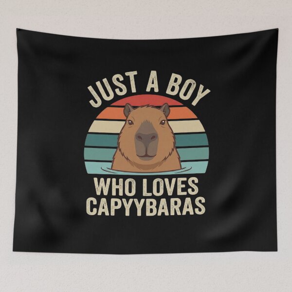 Item preview, Just A Boy Who Loves Capybaras Capybara Lover designed and sold by SofenArt.