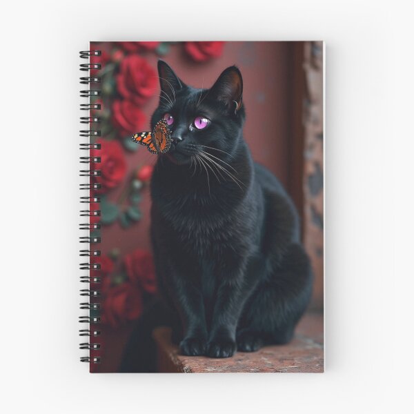 Item preview, Mystic Bloom - Gato negro con ojos lavanda designed and sold by Cat Design Lab.