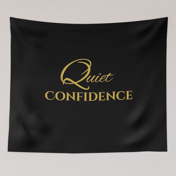 Item preview, Quiet Confidence – Motivational Minimalist Quote Design designed and sold by WittyMaven.