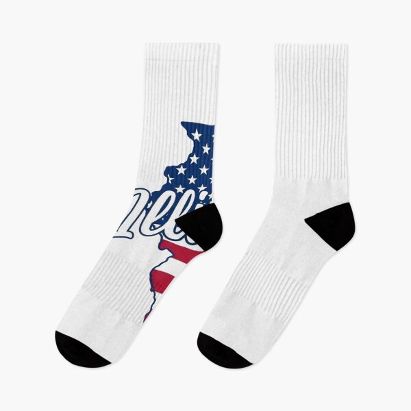 Item preview, Illinois State American Flag Outline – Patriotic Pride Script designed and sold by Paper Drip.