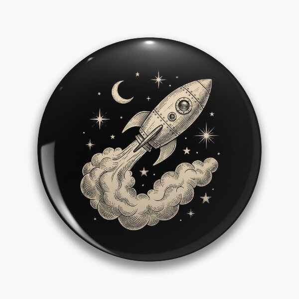 Item preview, Vintage Rocket Ship Launch designed and sold by HoruxDesign.