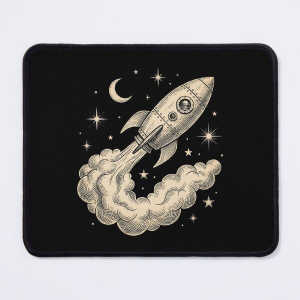 Item preview, Vintage Rocket Ship Launch designed and sold by HoruxDesign.