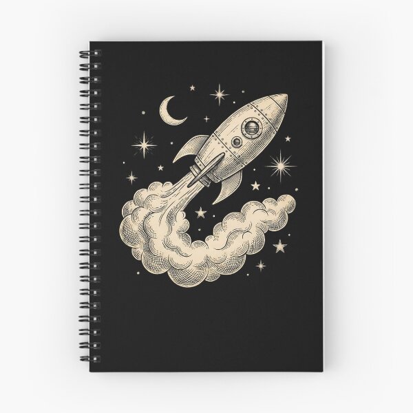 Item preview, Vintage Rocket Ship Launch designed and sold by HoruxDesign.