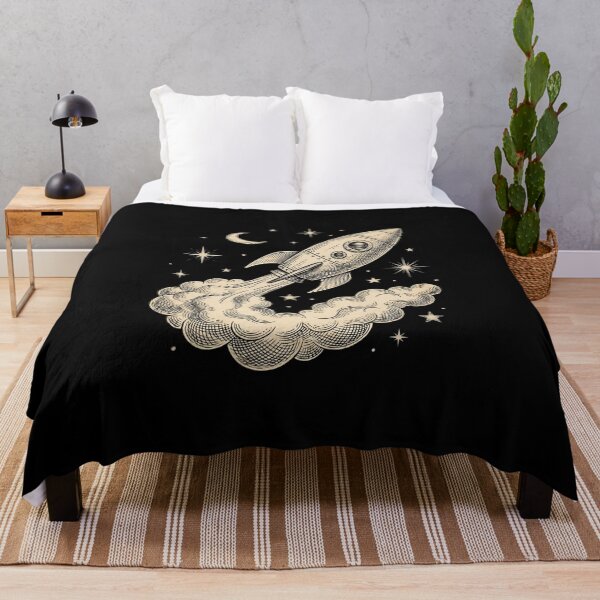 Item preview, Vintage Rocket Ship Launch designed and sold by HoruxDesign.