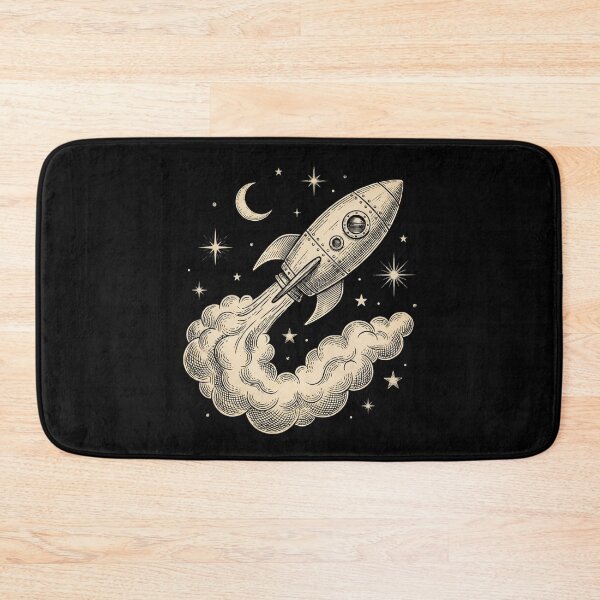 Item preview, Vintage Rocket Ship Launch designed and sold by HoruxDesign.