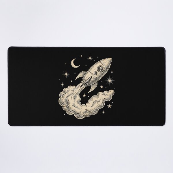 Item preview, Vintage Rocket Ship Launch designed and sold by HoruxDesign.