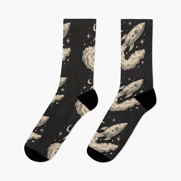 Item preview, Vintage Rocket Ship Launch designed and sold by HoruxDesign.