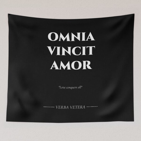Item preview, Omnia Vincit Amor – Classic Latin Expression of Love designed and sold by BrushRushX.