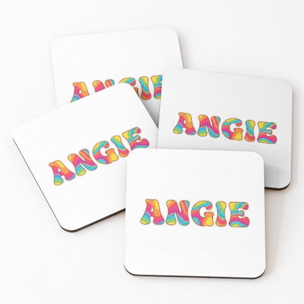 Item preview, ❤️ Angie Personalized Name Wavy Retro Shirt, Coffee Mug, Sticker Gift designed and sold by HelixPedia.