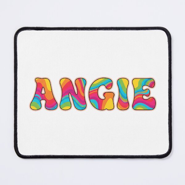 Item preview, ❤️ Angie Personalized Name Wavy Retro Shirt, Coffee Mug, Sticker Gift designed and sold by HelixPedia.