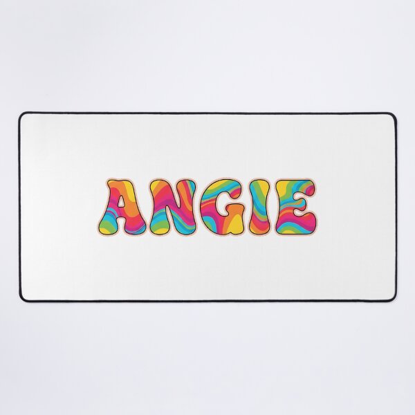 Item preview, ❤️ Angie Personalized Name Wavy Retro Shirt, Coffee Mug, Sticker Gift designed and sold by HelixPedia.