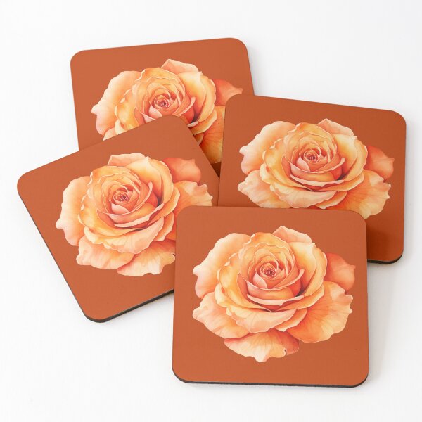 Item preview, Closeup of an Orange Rose designed and sold by Violet Peonies.