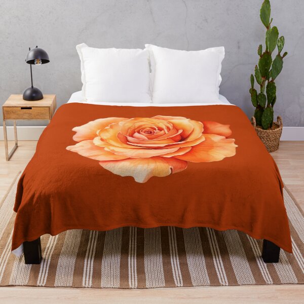 Item preview, Closeup of an Orange Rose designed and sold by Violet Peonies.