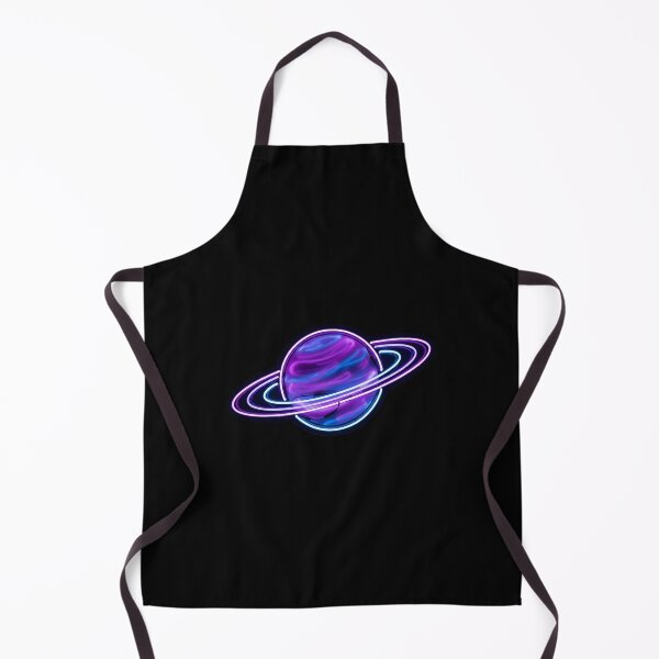Item preview, Purple Neon Saturn Planet designed and sold by HoruxDesign.