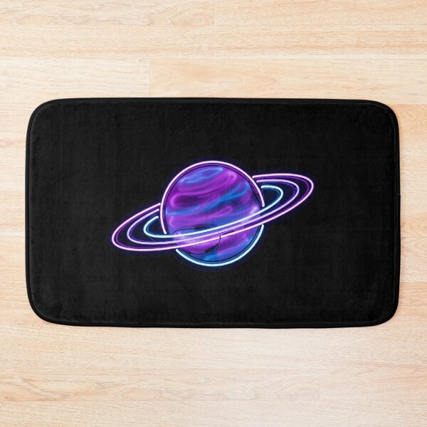 Item preview, Purple Neon Saturn Planet designed and sold by HoruxDesign.