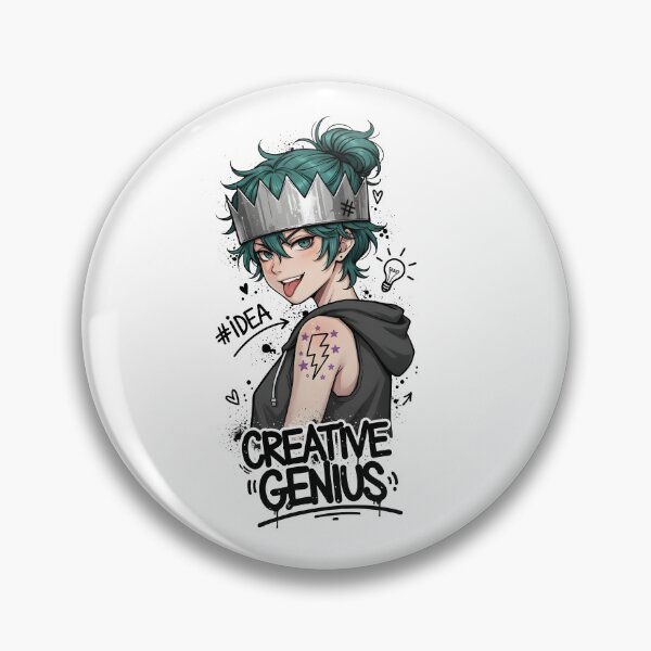 Item preview, Creative Genius Anime Girl – Rebel Crown Illustration designed and sold by Senkov.
