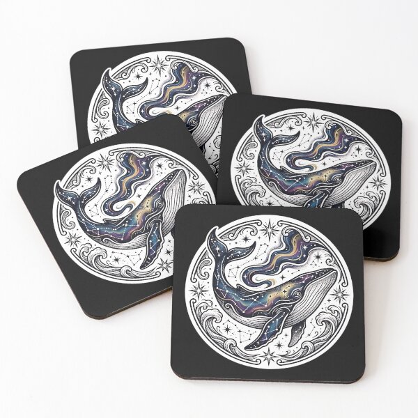 Item preview, Cosmic Space Whale Illustration designed and sold by HoruxDesign.