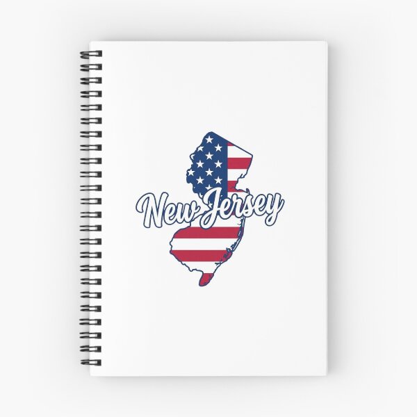 Item preview, New Jersey State American Flag Outline – Patriotic Pride Script designed and sold by Paper Drip.