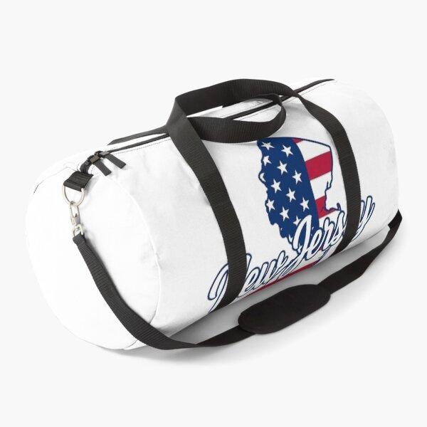 Item preview, New Jersey State American Flag Outline – Patriotic Pride Script designed and sold by Paper Drip.