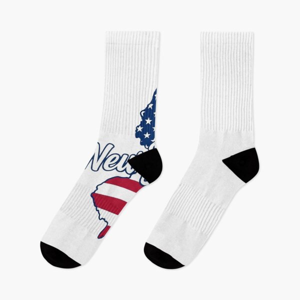 Item preview, New Jersey State American Flag Outline – Patriotic Pride Script designed and sold by Paper Drip.