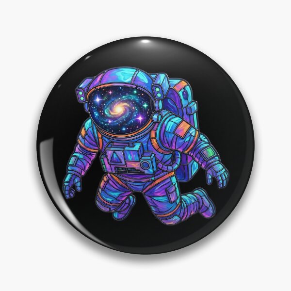 Item preview, Galaxy Neon Astronaut  designed and sold by HoruxDesign.