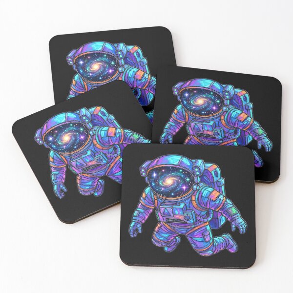 Item preview, Galaxy Neon Astronaut  designed and sold by HoruxDesign.