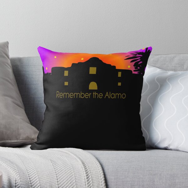 Remember the Alamo Throw Pillow