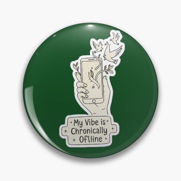 Item preview, Chronically Offline Aesthetic - Whimsigothic Digital Detox Art designed and sold by DualSoull.