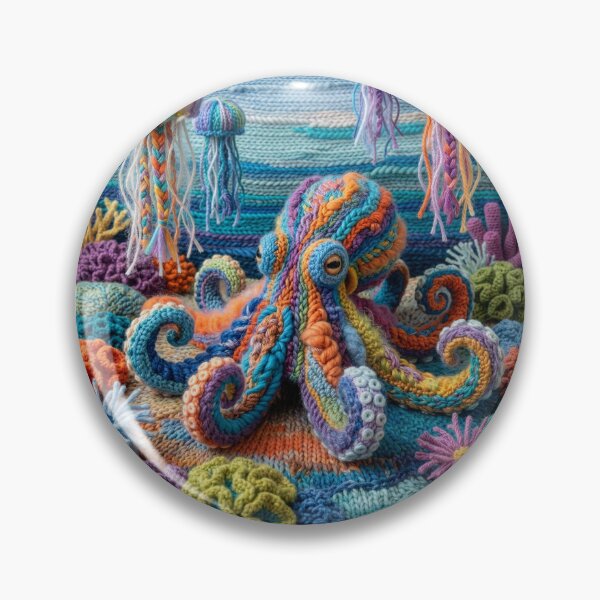 Item preview, Yarn Octopus in a Yarn Coral Garden designed and sold by Tridentulus.