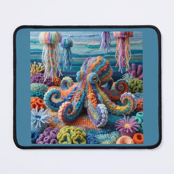 Item preview, Yarn Octopus in a Yarn Coral Garden designed and sold by Tridentulus.