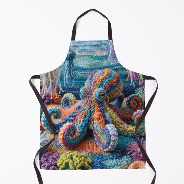 Item preview, Yarn Octopus in a Yarn Coral Garden designed and sold by Tridentulus.