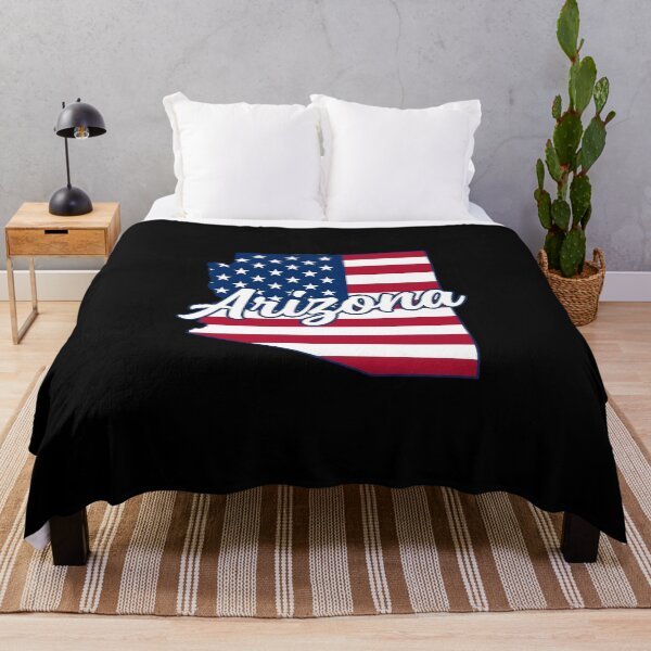 Item preview, Arizona State American Flag Outline – Patriotic Pride Script designed and sold by Paper Drip.