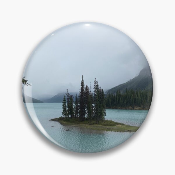 Item preview, Spirit Island on the blue waters of Maligne lake designed and sold by LittleShopByPam.