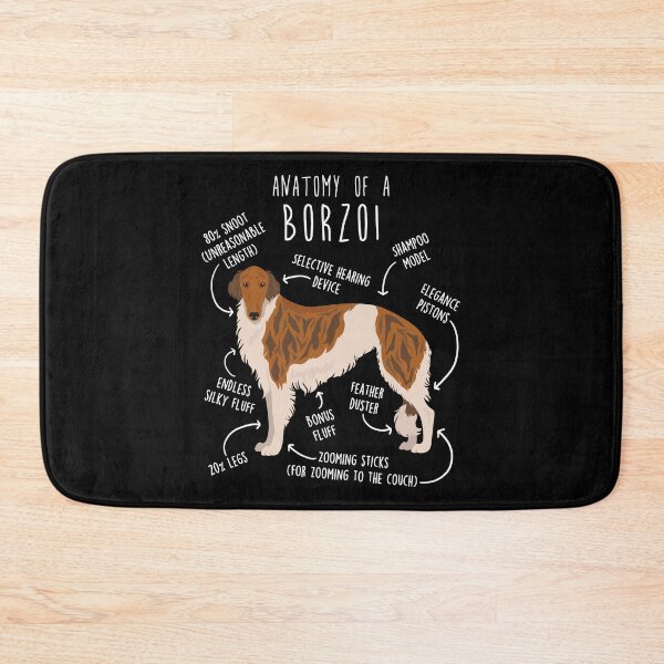 Item preview, Brindle and White Borzoi Dog Anatomy designed and sold by Clara Hollins.