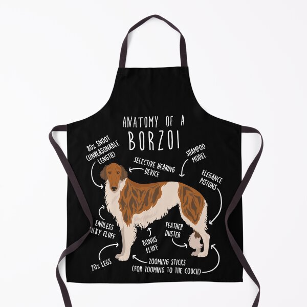 Item preview, Brindle and White Borzoi Dog Anatomy designed and sold by Clara Hollins.