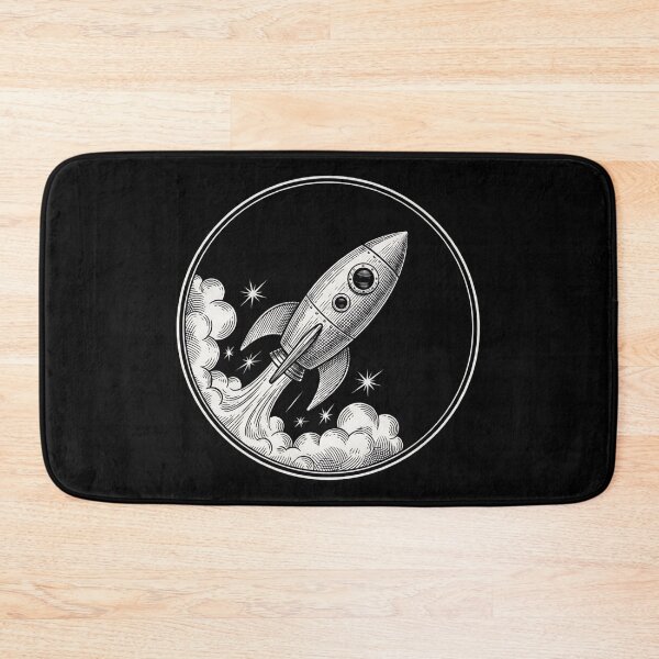 Item preview, NASA Retro Vintage Rocket Moon designed and sold by HoruxDesign.