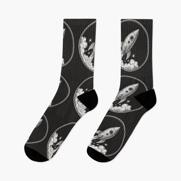 Item preview, NASA Retro Vintage Rocket Moon designed and sold by HoruxDesign.