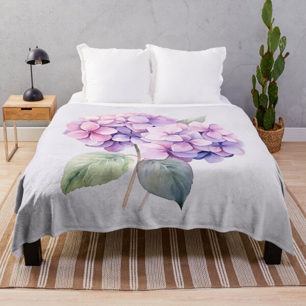 Item preview, Two Pastel Purple Hydrangeas  designed and sold by Violet Peonies.