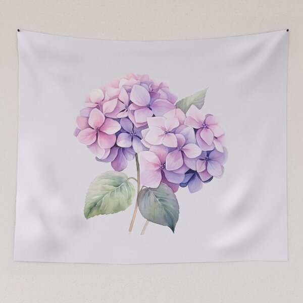 Item preview, Two Pastel Purple Hydrangeas  designed and sold by Violet Peonies.