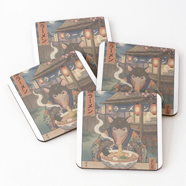 Item preview, Aardvark Eating Ramen Japanese Ukiyo-e Art designed and sold by k3rstman1.