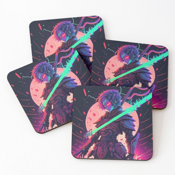 Item preview, Neon Cyberpunk Samurai Warrior designed and sold by Design Atlas.