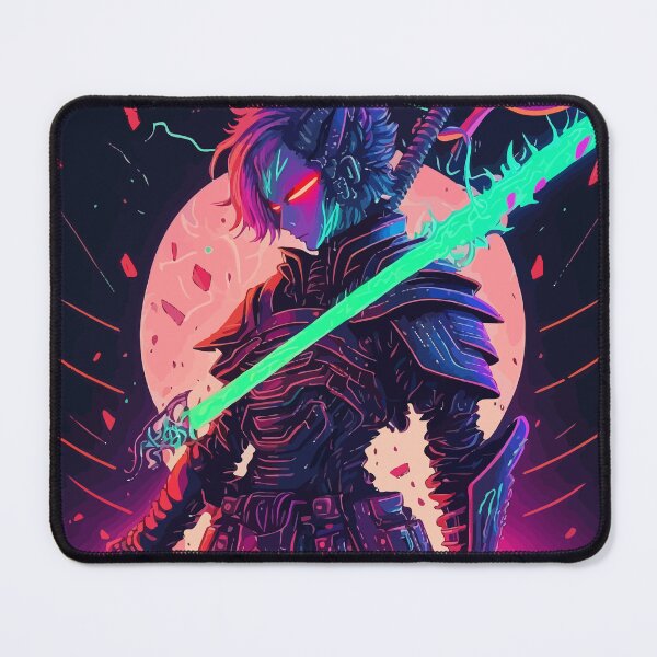 Item preview, Neon Cyberpunk Samurai Warrior designed and sold by Design Atlas.
