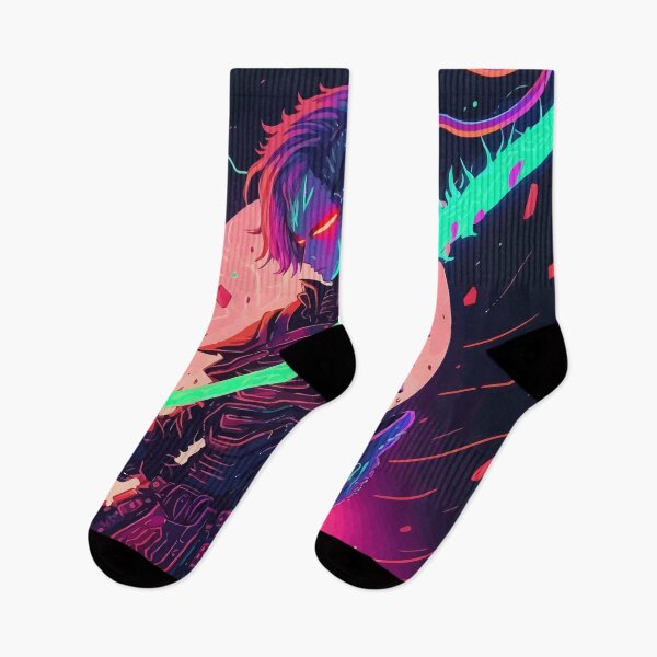 Item preview, Neon Cyberpunk Samurai Warrior designed and sold by Design Atlas.