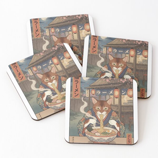 Item preview, Japanese Abyssinian Cat Ramen designed and sold by k3rstman1.