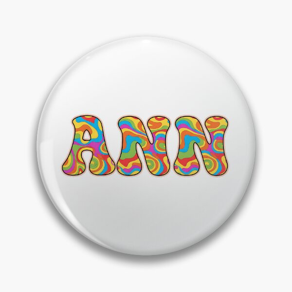Item preview, ❤️ Ann Personalized Name Wavy Retro Shirt, Coffee Mug, Sticker Gift designed and sold by HelixPedia.