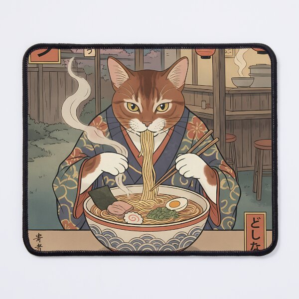 Item preview, Japanese Abyssinian Cat Ramen designed and sold by k3rstman1.